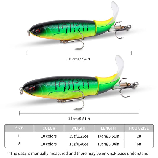 10pc SET Top Water propbait